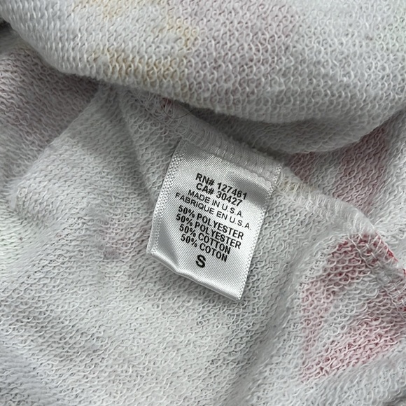 Wildfox | Charmed Sommers‎ White Print Sweatshirt Lips Dice Stars | Size XL - Picture 10 of 13